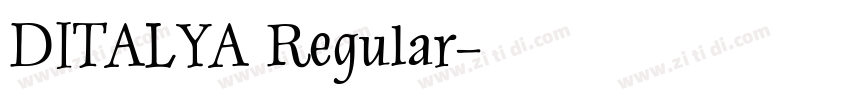 DITALYA Regular字体转换